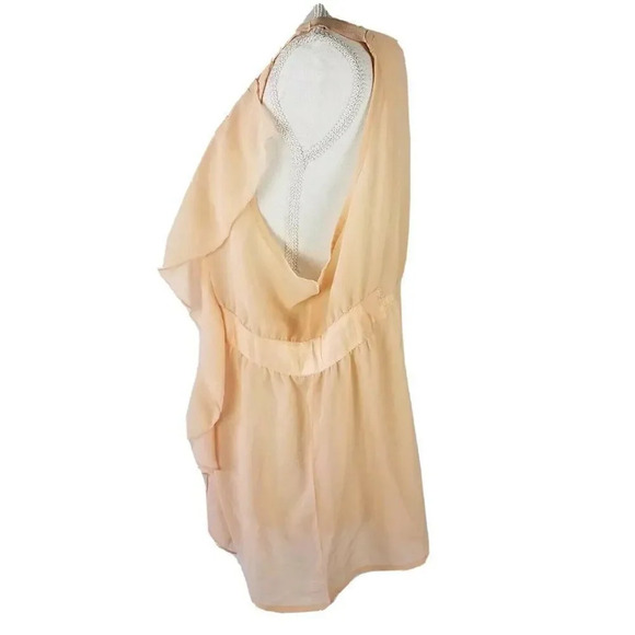 Isabella Rodriguez XLarge Sleeveless Blouse Ruffled Front V Neck Elastic at Back - Picture 3 of 8